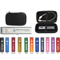 2600 mAh Power Bank with Black Zipper Travel Case